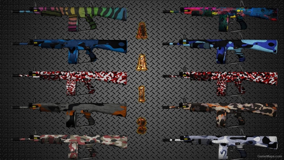 [FIXED]Colorful Camouflage Weapon Skin Pack