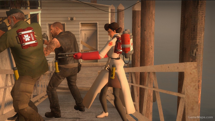 L4D1 Red Female Medic replaces Zoey