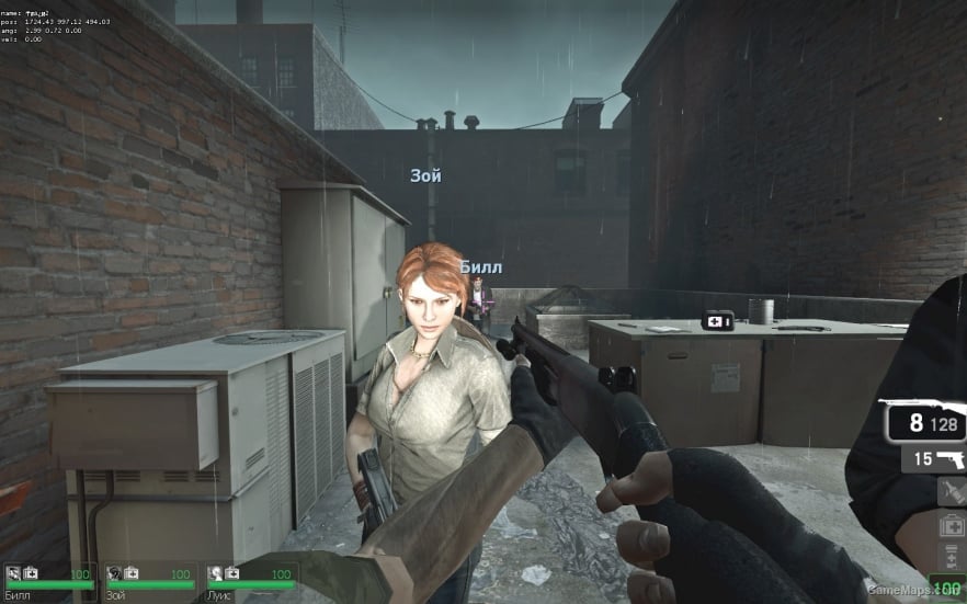 Shotgun-Chrome from the game Left 4 Dead 2