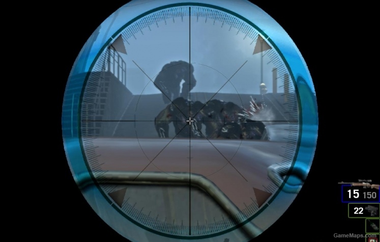 Tactical Sniper Scope blue color L4D1