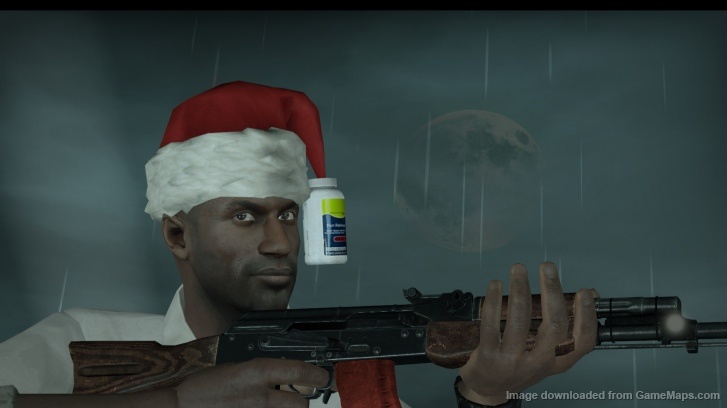 Louis with Christmas Hat (Left 4 Dead 2) GameMaps