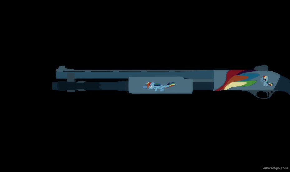 [MLP]RainbowDash Chrome Shotgun