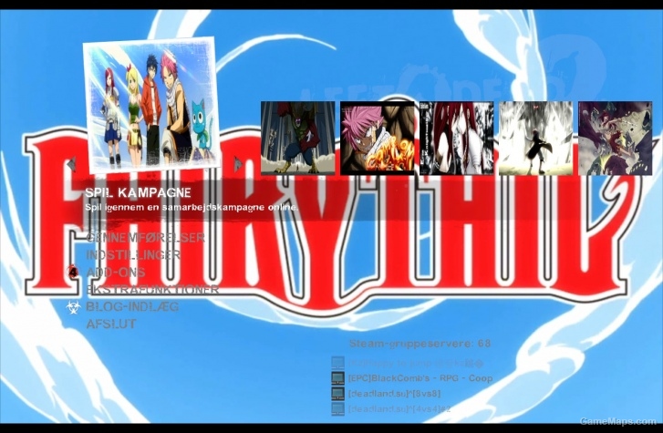 Fairy Tail menu icons