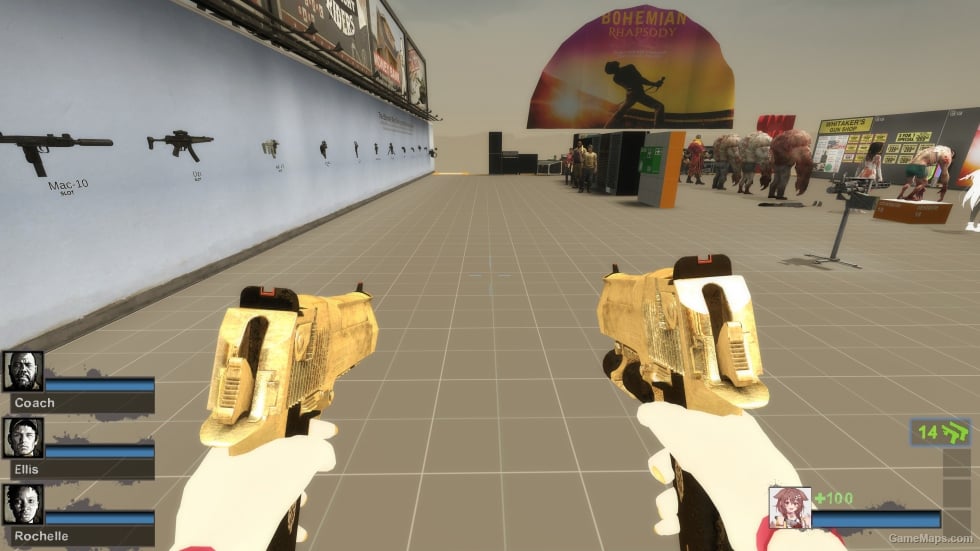 Gold Dual Desert Eagles (Dual pistols)
