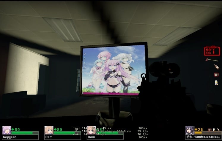 Hyperdimension Neptunia Desktop Sisters