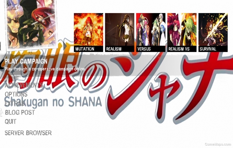Shakugan no Shana Menu [Updated!]