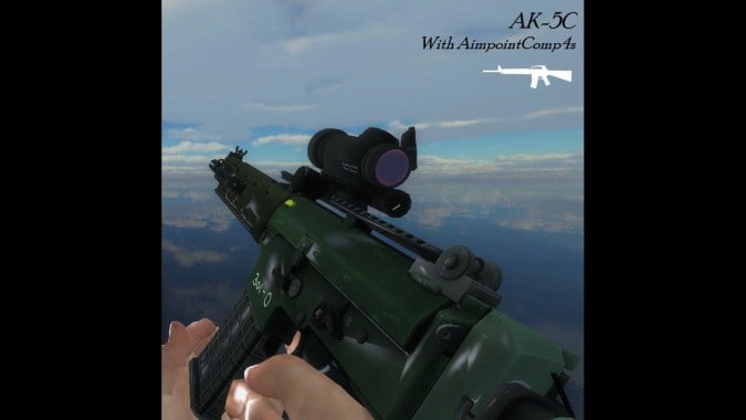 AK-5C OVER M16A2 RIFLE