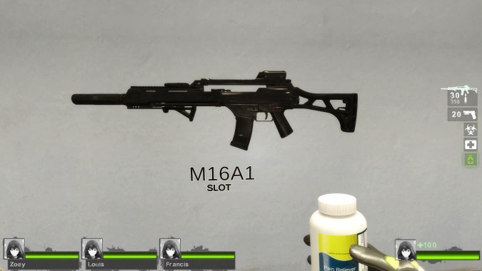 CODMW MG36 SD Black (replace Rifle M16A2) [Sound fix Ver]