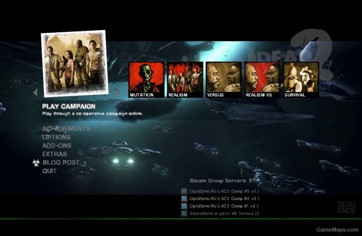 Halo 4 Terminals Reel Main Menu Background (Left 4 Dead
