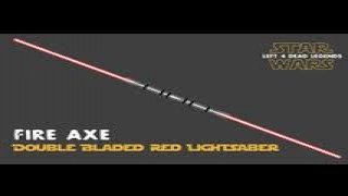 Double Bladed Red Lightsaber (FIRE AXE)
