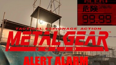 Metal Gear Solid Alert Alarm for Tower Perimeter Alarm