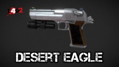 RE3 Remake Desert Eagle Mark XIX silver (Magnum) v2 [Sound fix Ver] (request)