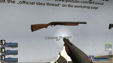 Remington 870 Wingmaster Improved HQ Model [Fox Animations] (chrome shotguns) - request