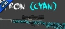 Tron (cyan) weapon skinpack