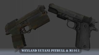 Weyland Yutani Pitbull & M1911 for Pistols (Dual pistols)