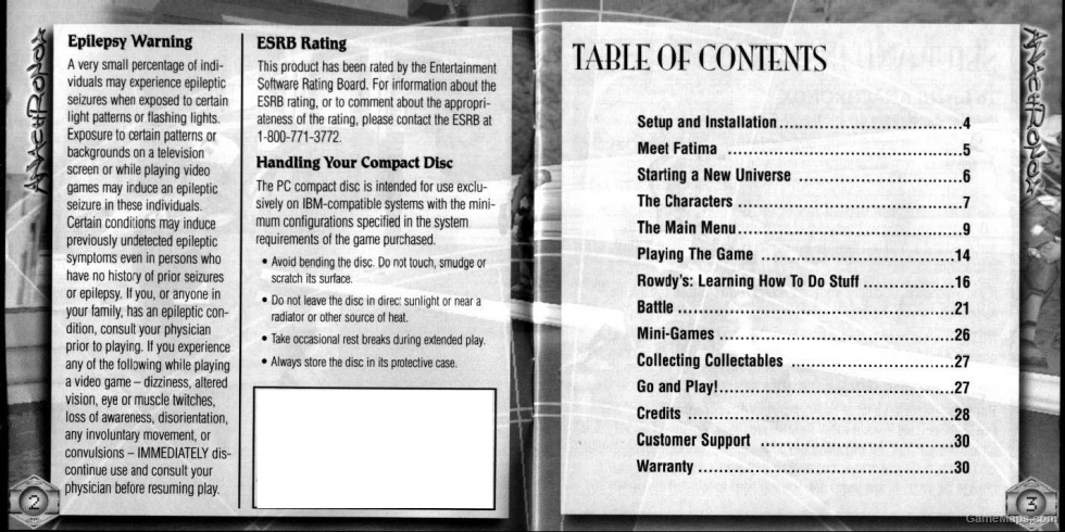 Anachronox Game Manual