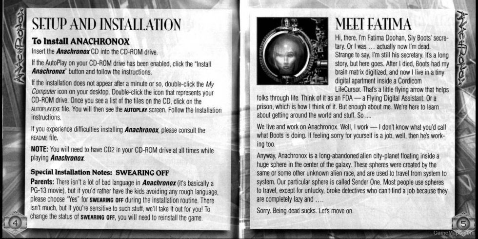 Anachronox Game Manual