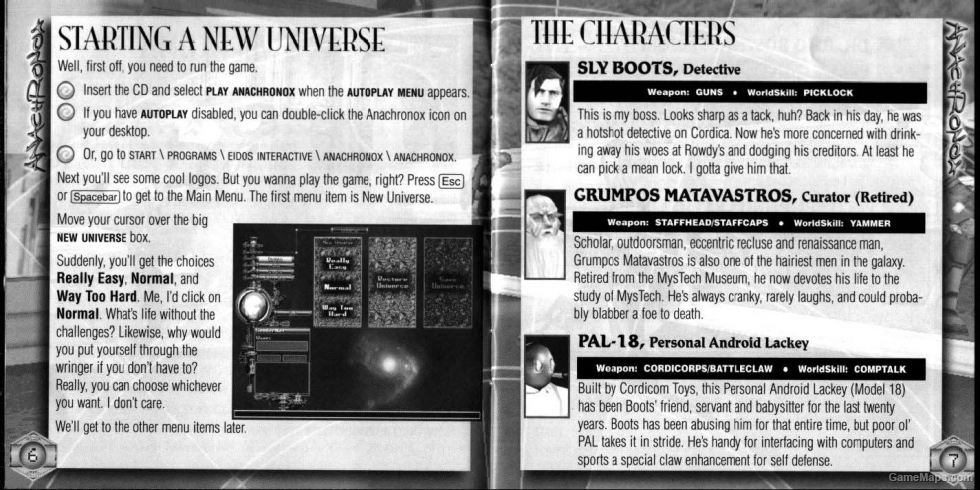 Anachronox Game Manual