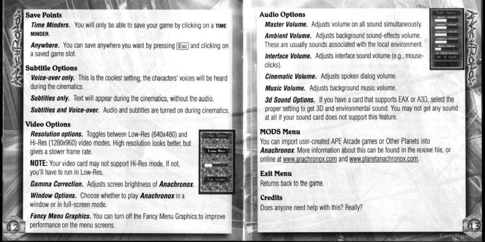 Anachronox Game Manual