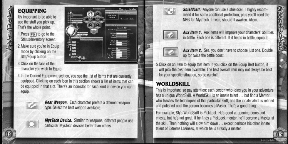 Anachronox Game Manual