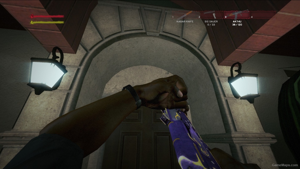 Ak74u Purple with gold Trim