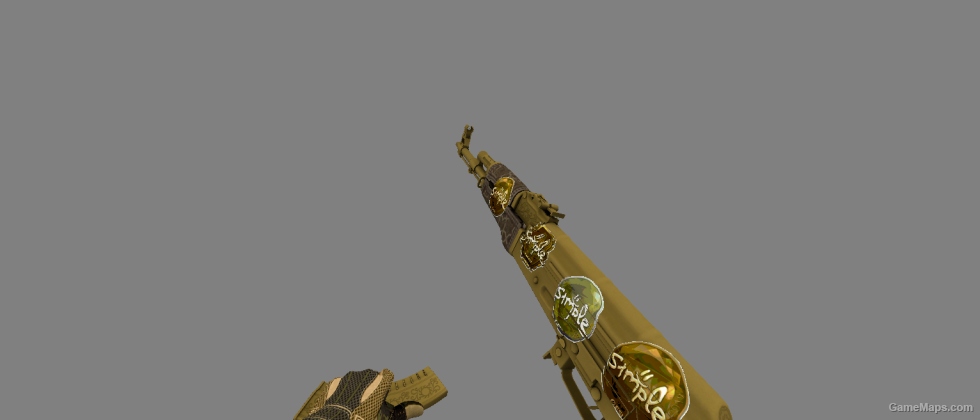 Ak 47 Gold Arabesque with Sticers