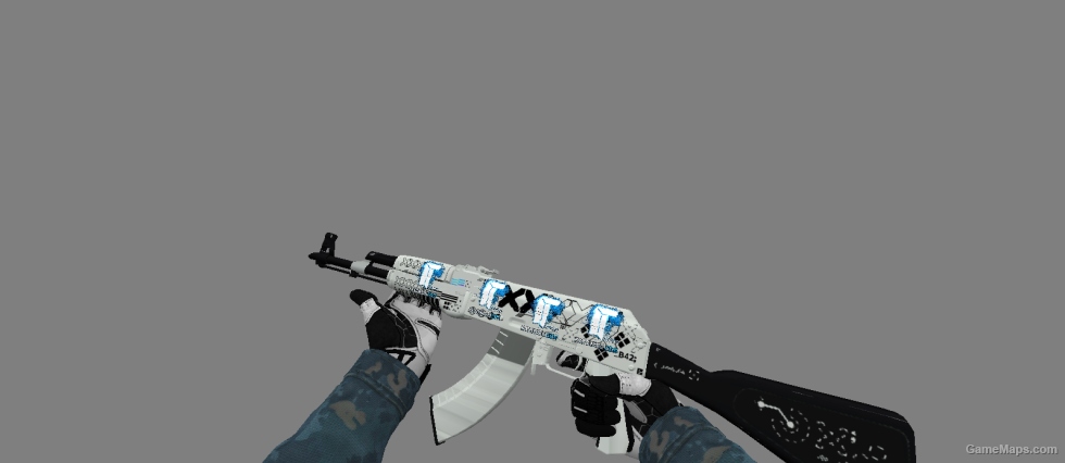 AK 47 Printstream V2 WITH STICER AND SLEVER