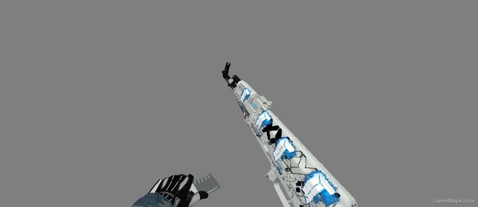 AK 47 Printstream V2 WITH STICER AND SLEVER