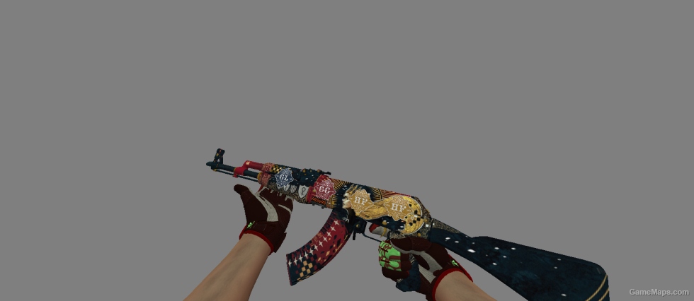 AK 47 SKIN PACK WITH STICER FOR CS 1.6