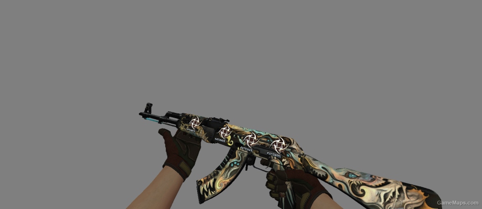 AK 47 SKIN PACK WITH STICER FOR CS 1.6