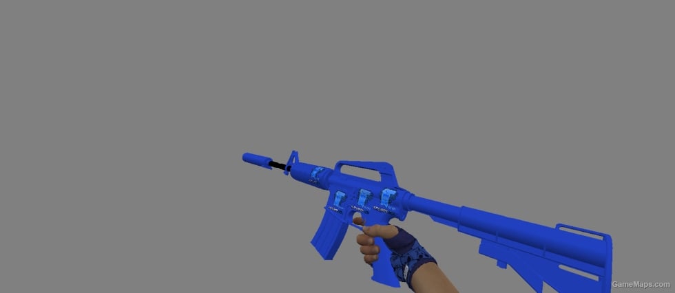 M4a1-s Blue Phosphor with 4x Titan (Holo)