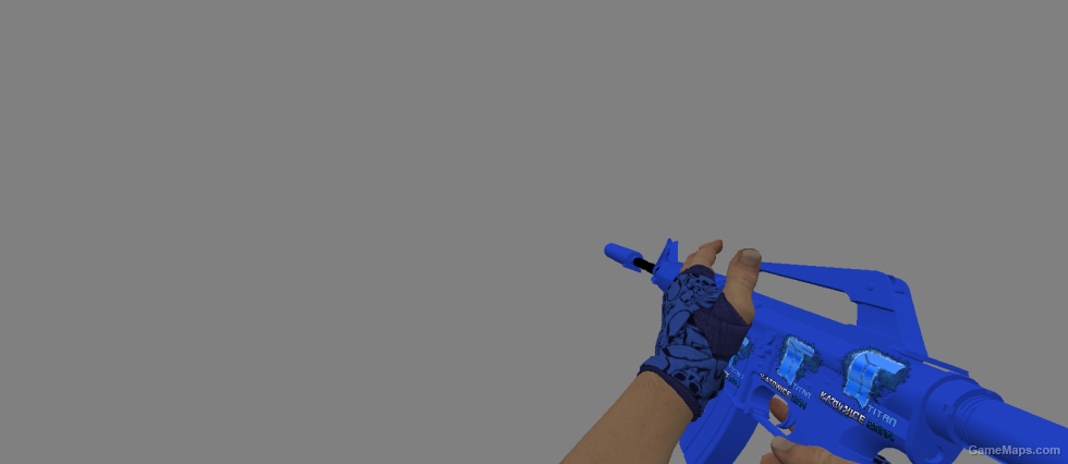 M4a1-s Blue Phosphor with 4x Titan (Holo)