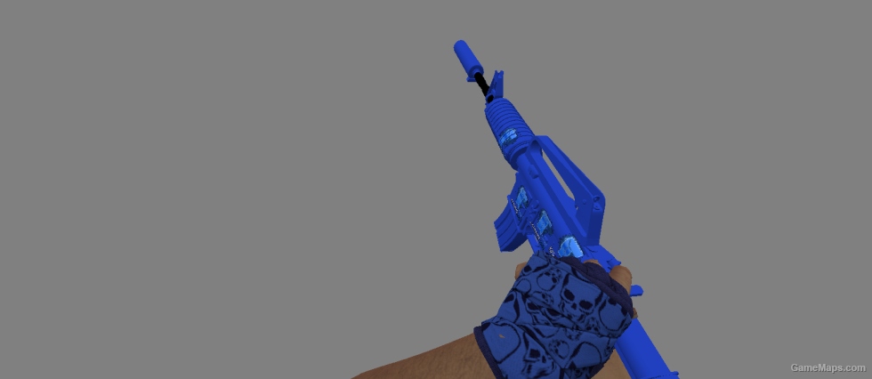 M4a1-s Blue Phosphor with 4x Titan (Holo)