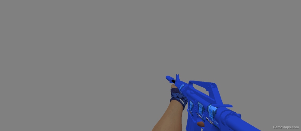 M4a1-s Blue Phosphor with 4x Titan (Holo)