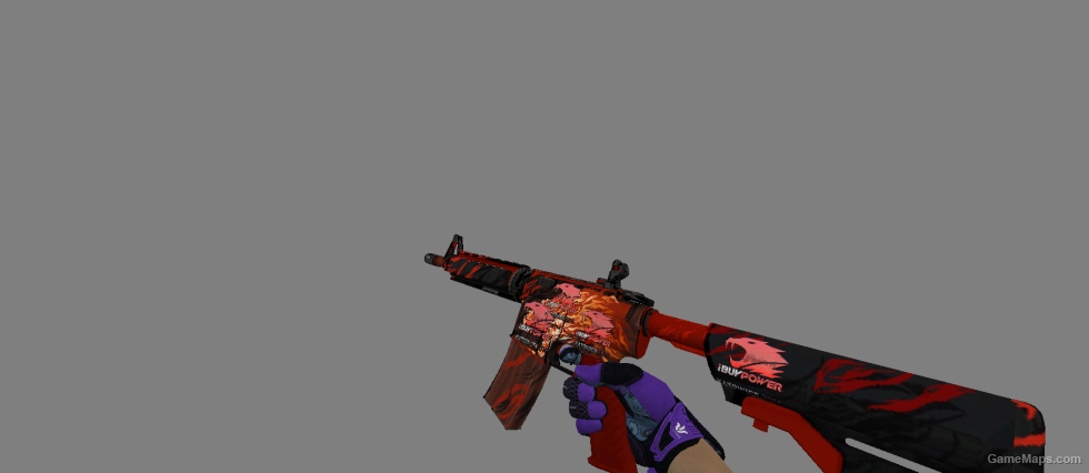 M4A4 Howl With 4X iBUYPOWER (Holo) FOR CS 1.6