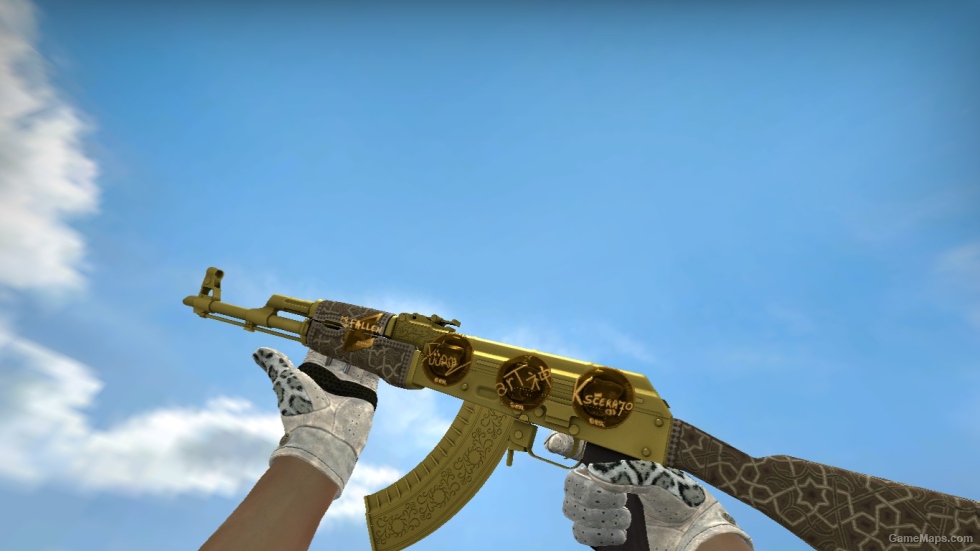 [CSSO V1.1] AK-47 | Gold Arabesque (X4 Stickers)