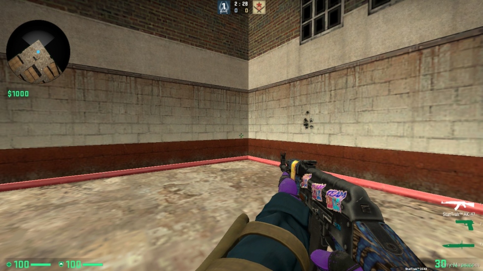 AK-47 Blue Laminate STICER 1 FOR CSSO