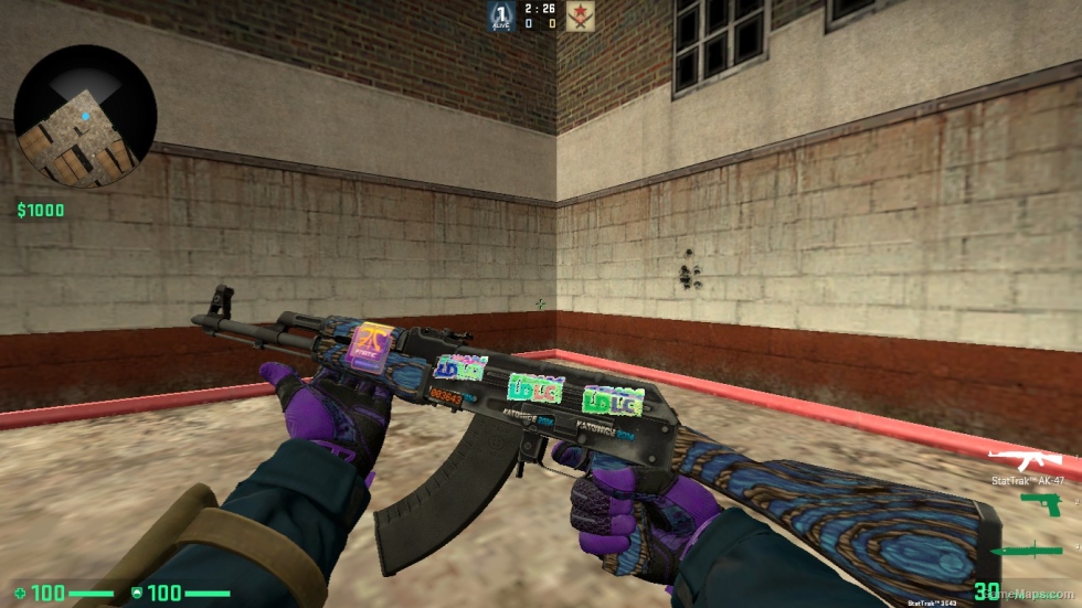 AK-47 Blue Laminate STICER 1 FOR CSSO