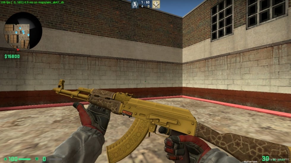 AK 47 GOLD ARABESQUE FOR CSSO