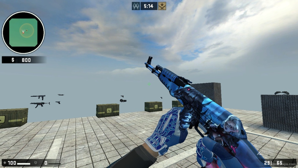 AK 47 SKIN PACK FOR CS SOURCE
