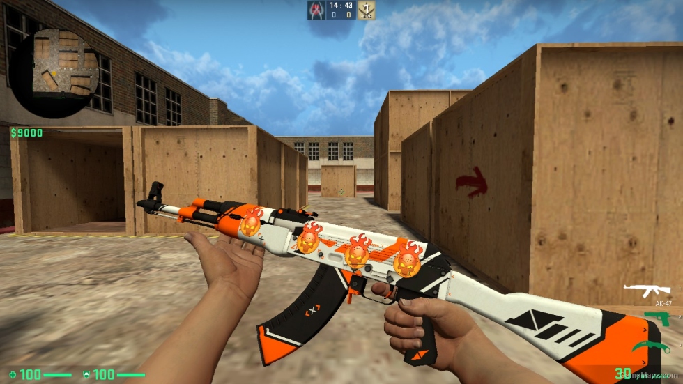 AK 47 SKIN WITH STICER PACK FOR CSSO