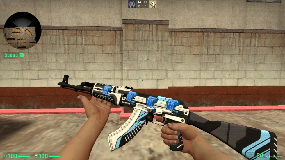 AK 47 SKIN WITH STICER PACK FOR CSSO