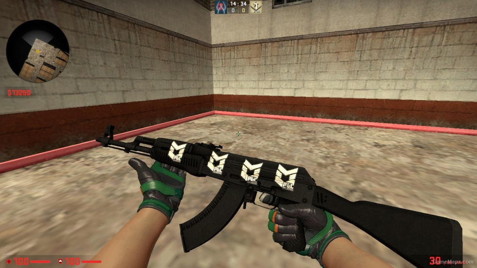 AK 47 SKIN WITH STICER PACK FOR CSSO