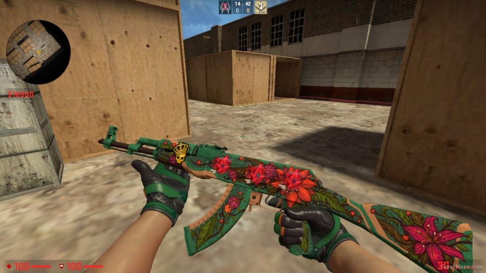 AK 47 SKIN WITH STICER PACK FOR CSSO