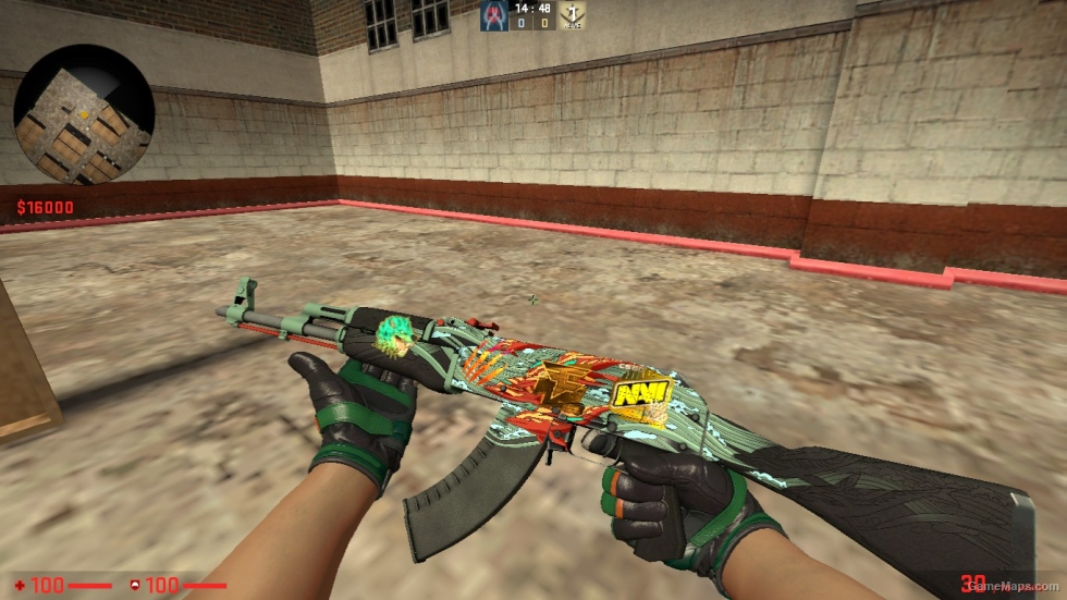 AK 47 SKIN WITH STICER PACK FOR CSSO