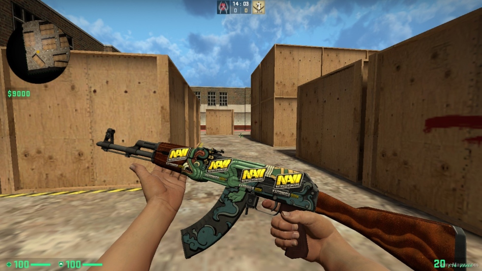 AK 47 SKIN WITH STICER PACK FOR CSSO