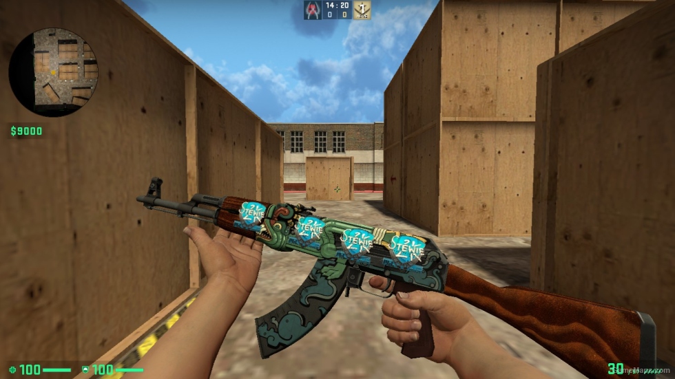 AK 47 SKIN WITH STICER PACK FOR CSSO