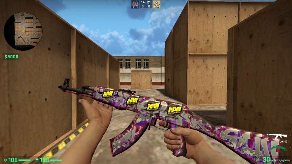 AK 47 SKIN WITH STICER PACK FOR CSSO