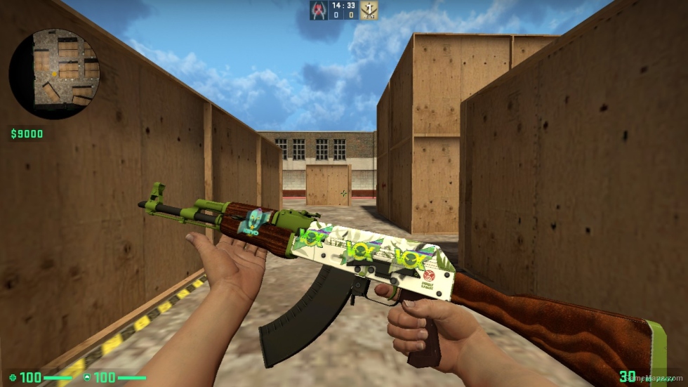 AK 47 SKIN WITH STICER PACK FOR CSSO