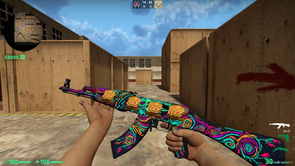 AK 47 SKIN WITH STICER PACK FOR CSSO